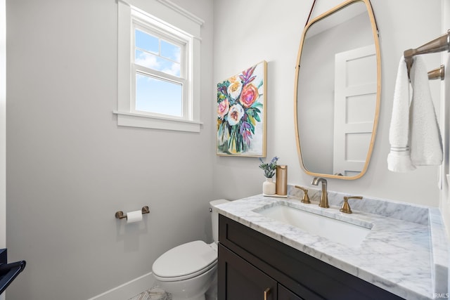 8086 Shepardson Creek Dr, Lafayette, IN 47905 - half bath with toilet, vanity, and baseboards