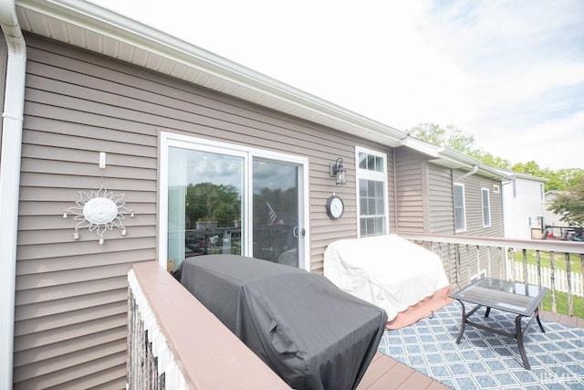 3417 S Tulip Ave, Bloomington, IN 47403 - wooden deck featuring grilling area