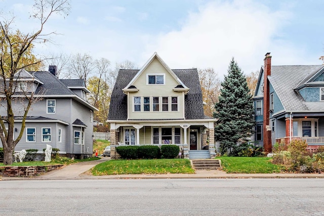 1026 N Michigan St, South Bend, IN 46617 - view of front facade featuring covered porch