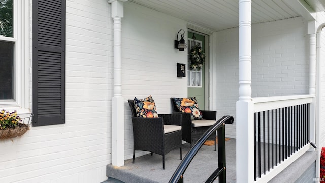 view of patio with covered porch