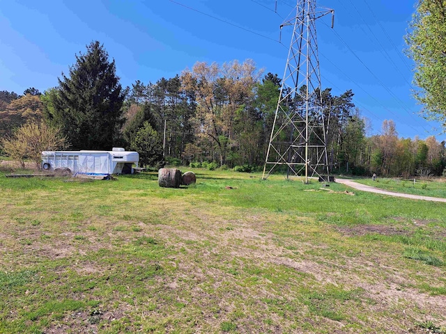 view of grassy yard