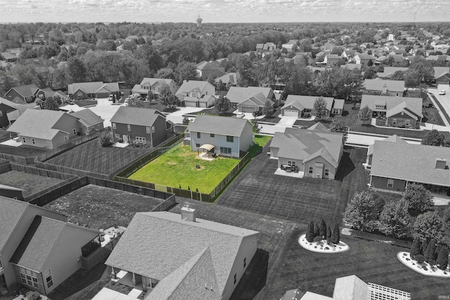 3949 Basalt Ct, Lafayette, IN 47909 - aerial perspective of suburban area featuring property boundaries highlighted
