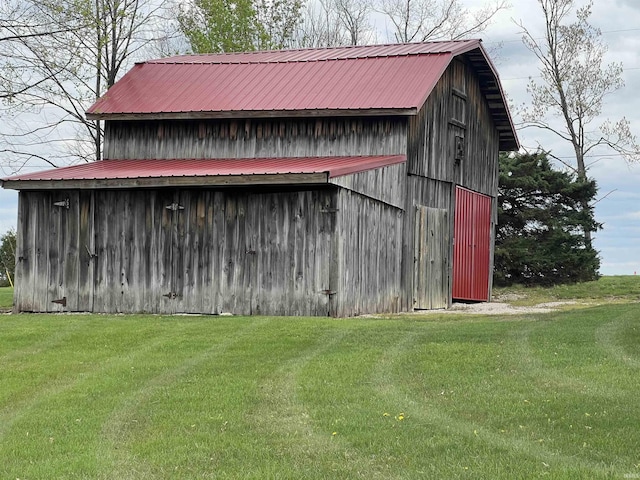 18065 Buzzard Roost Rd, Magnet, IN 47520 - view of barn featuring a yard