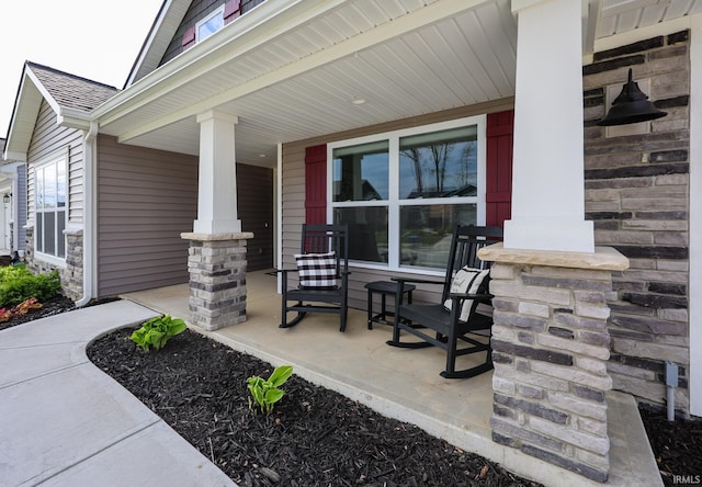13865 Escondida Cv, Fort Wayne, IN 46845 - view of patio featuring covered porch
