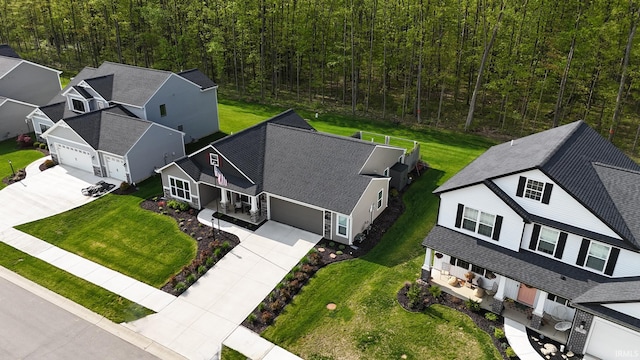 13865 Escondida Cv, Fort Wayne, IN 46845 - aerial view of residential area with a forest