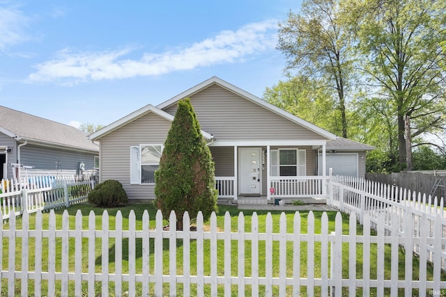 3227 Townsend Dr, Lafayette, IN 47909 - view of front of home featuring covered porch, a garage, and driveway