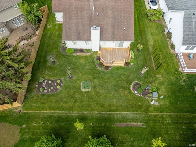 aerial view of property and surrounding area
