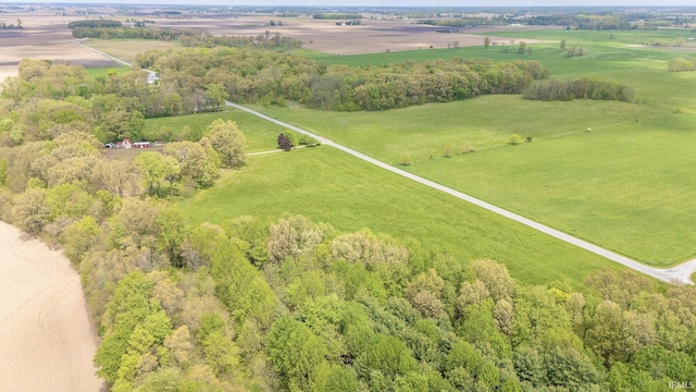 aerial view of sparsely populated area