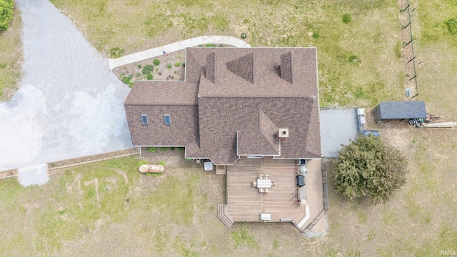 view from above of property