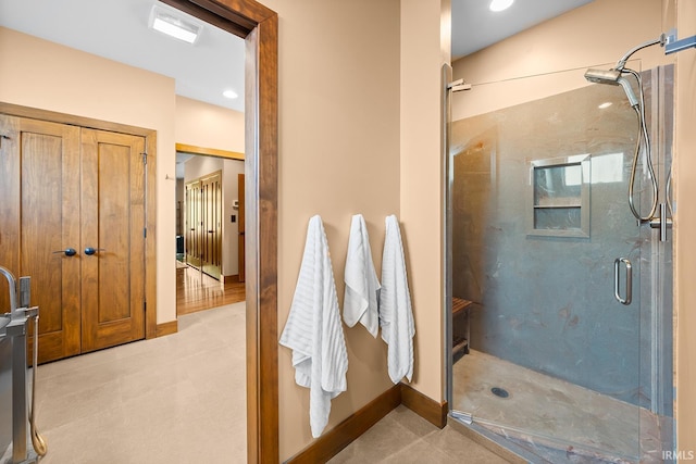 3622 Glenridge Ln, West Lafayette, IN 47906 - full bathroom with a stall shower and baseboards