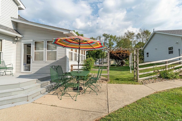 view of patio / terrace with outdoor dining space