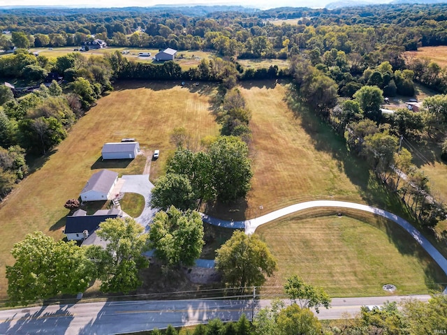 aerial overview of property's location with rural landscape