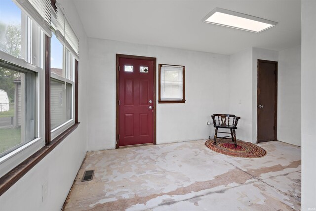 foyer entrance with healthy amount of natural light