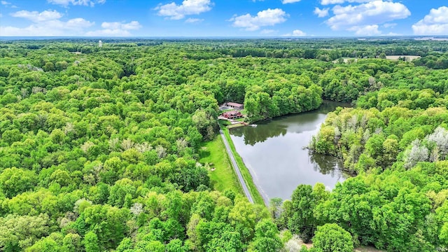 5571 Poff Rd, Martinsville, IN 46151 - aerial view of a large body of water and a heavily wooded area