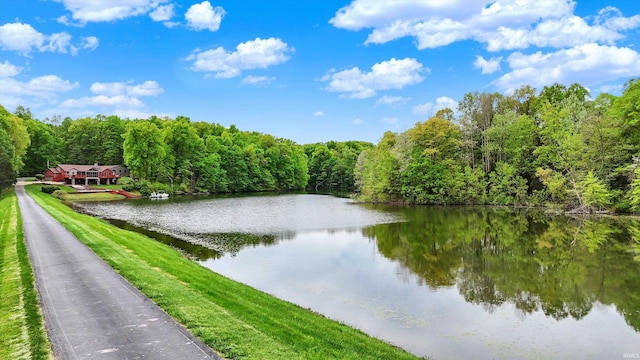 5571 Poff Rd, Martinsville, IN 46151 - water view with a forest