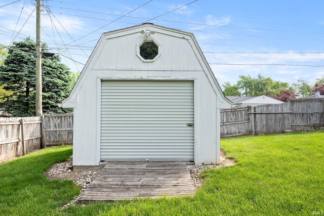 view of shed