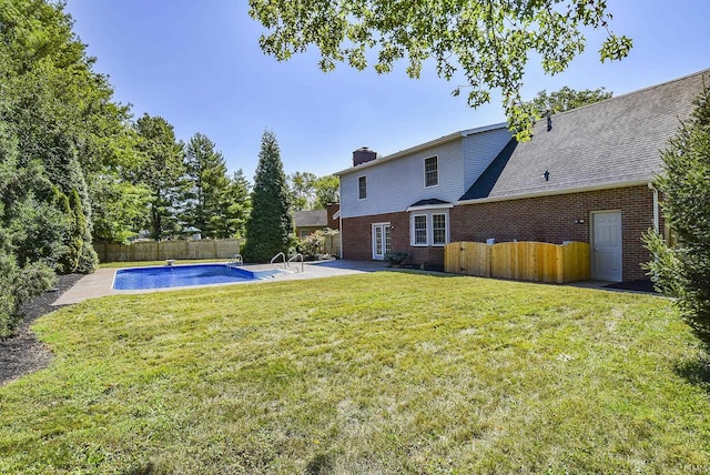 3010 Cypress Ct, Evansville, IN 47711 - view of yard featuring french doors and a patio area