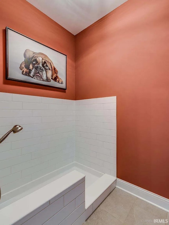 571 Tamarind Dr, West Lafayette, IN 47906 - full bath with baseboards and tile patterned floors