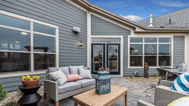 571 Tamarind Dr, West Lafayette, IN 47906 - view of patio / terrace featuring outdoor lounge area