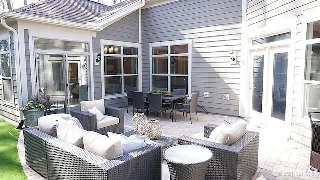 571 Tamarind Dr, West Lafayette, IN 47906 - view of patio featuring outdoor lounge area and outdoor dining area