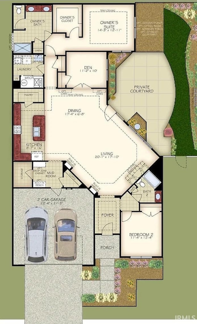 571 Tamarind Dr, West Lafayette, IN 47906 - room layout