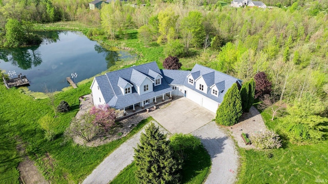 5006 Vandolah Rd, Leo, IN 46765 - aerial view of property and surrounding area with a nearby body of water
