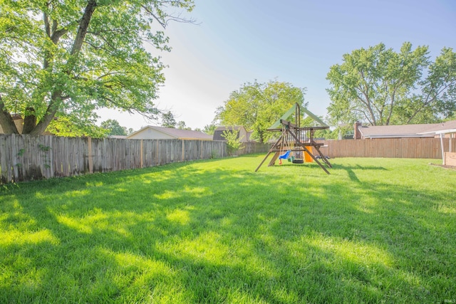 4100 Triple Crown Dr, Newburgh, IN 47630 - view of yard with a playground