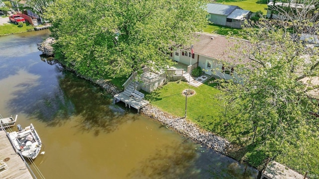 4184 Walker Ln, Unionville, IN 47468 - bird's eye view of a large body of water