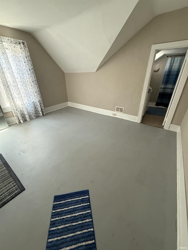 255 W Main St, Peru, IN 46970 - bonus room with lofted ceiling and concrete flooring