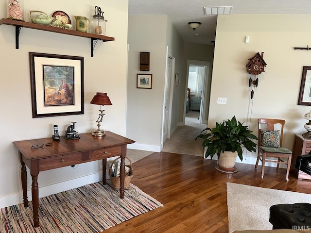 6425 E Wellston Dr, Bloomington, IN 47408 - hall featuring wood finished floors and baseboards