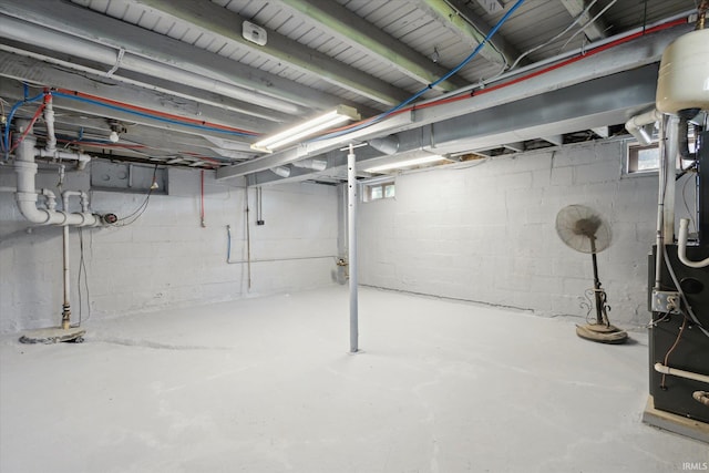 view of basement