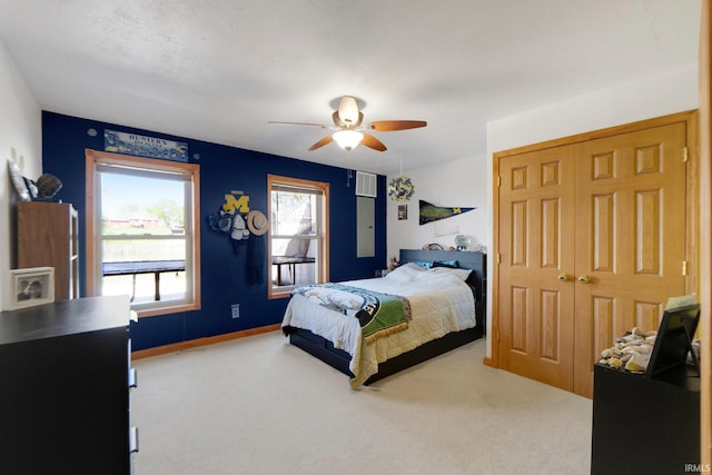 706 Taylor Ln, Albion, IN 46701 - bedroom featuring carpet and ceiling fan