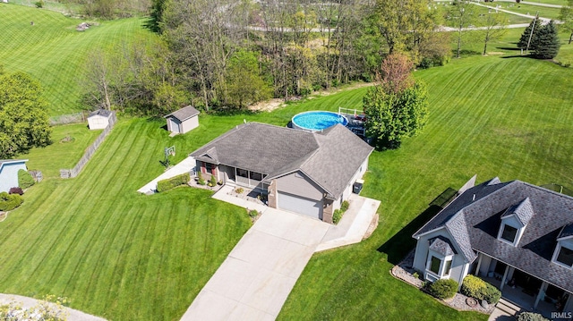706 Taylor Ln, Albion, IN 46701 - view from above of property