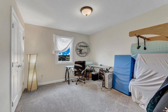 office with carpet and baseboards