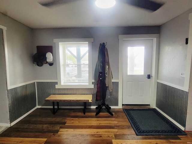 109 N Martin St, Ligonier, IN 46767 - entryway with healthy amount of natural light and wood finished floors