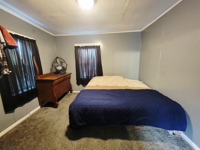 109 N Martin St, Ligonier, IN 46767 - carpeted bedroom featuring crown molding and baseboards