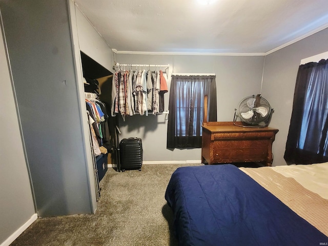 109 N Martin St, Ligonier, IN 46767 - bedroom featuring carpet flooring, baseboards, and ornamental molding