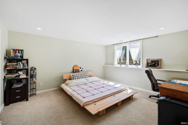 51025 Bellcrest Cir, Granger, IN 46530 - carpeted bedroom with baseboards and recessed lighting
