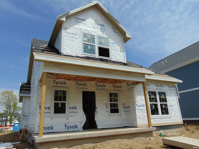 1580 Pathfinder Dr, West Lafayette, IN 47906 - property under construction with covered porch