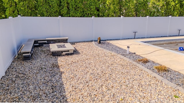 119 Highland Dr, Wabash, IN 46992 - view of yard with fence and a fire pit