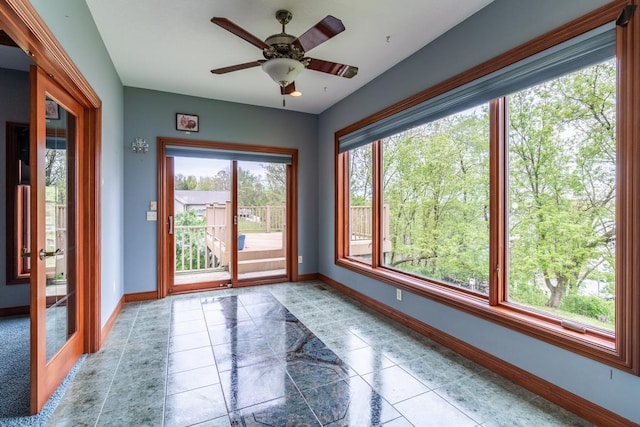 20 Lane 650c Snow Lk, Fremont, IN 46737 - view of unfurnished sunroom