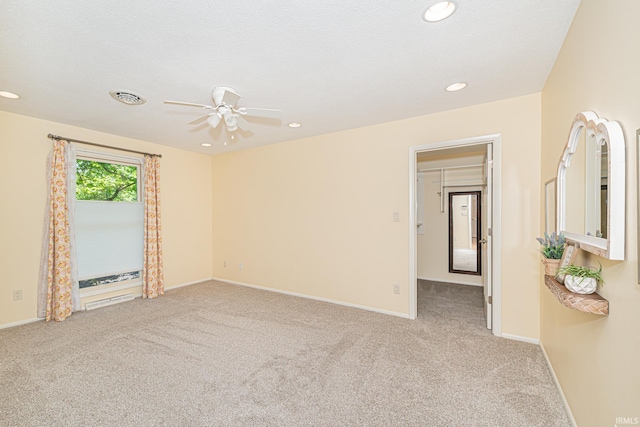 5002 Buffalo Ct, Fort Wayne, IN 46804 - unfurnished room featuring light carpet, baseboards, ceiling fan, and recessed lighting