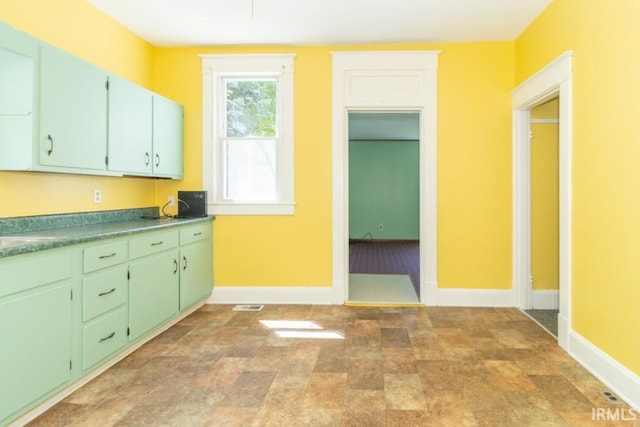 kitchen with baseboards
