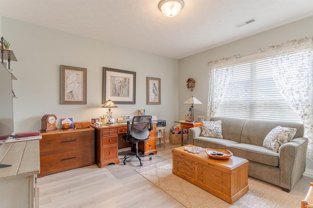 5512 Abbe Wood Dr, Newburgh, IN 47630 - office area with light wood-type flooring