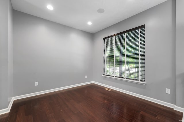 2378 The Springs Dr, Indianapolis, IN 46260 - spare room with baseboards, wood finished floors, and recessed lighting