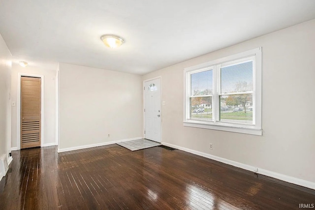 1803 W Dubail St, South Bend, IN 46613 - foyer entrance with hardwood / wood-style flooring and baseboards