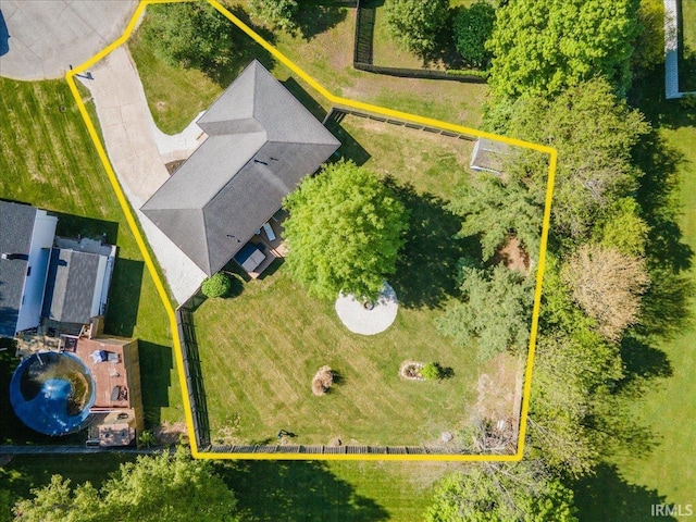 736 Paradise Ave, Lafayette, IN 47905 - aerial overview of property's location with property boundaries highlighted