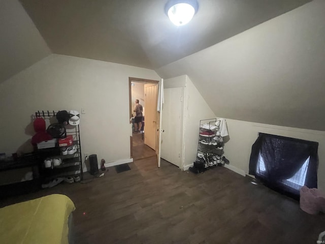 215 Wheatland Avenue St, Logansport, IN 46947 - bonus room featuring lofted ceiling, wood finished floors, and baseboards