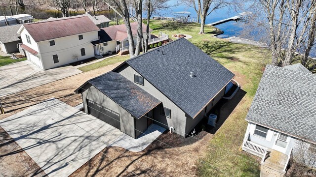 6540 S 070 E, Wolcottville, IN 46795 - aerial view of residential area with a large body of water