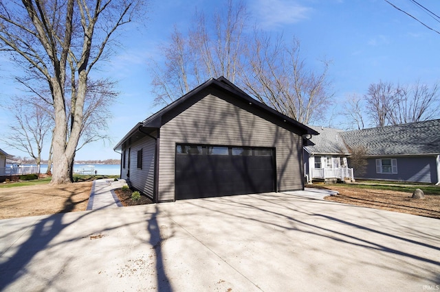 6540 S 070 E, Wolcottville, IN 46795 - view of property exterior featuring a water view and driveway